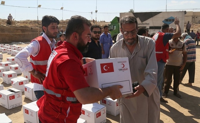 Türk Kızılayı'dan 330 Musullu aileye gıda yardımı