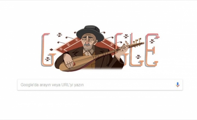 Google Aşık Veysel'e özel doodle yaptı