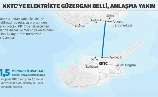 KKTC'ye elektrikte güzergah belli, anlaşma yakın