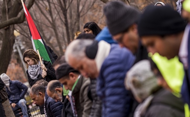 Beyaz Saray önünde Kudüs protestosu