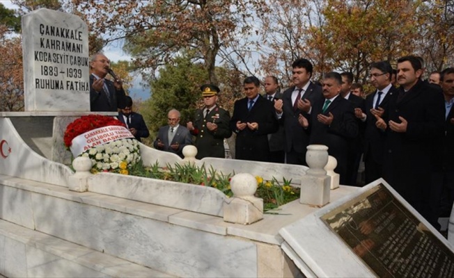 Çanakkale Savaşları kahramanı Seyit Onbaşı kabri başında anıldı