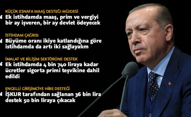 Cumhurbaşkanı Erdoğan'dan artı 2 istihdam çağrısı