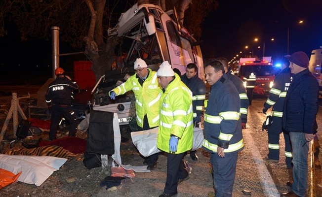 Eskişehir'de otobüs kazası: 11 ölü, 44 yaralı