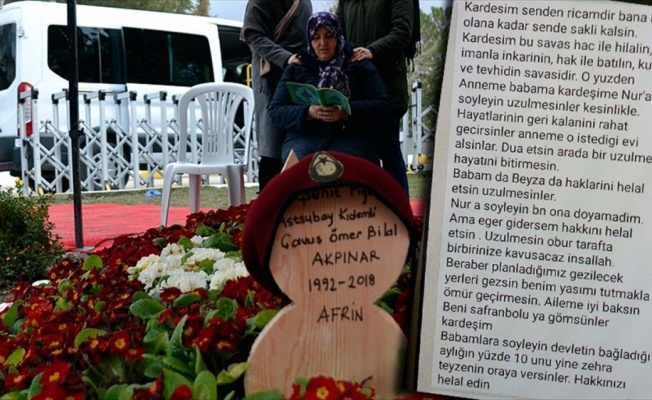 Afrin şehidi Akpınar'ın vasiyeti yerine getirilecek