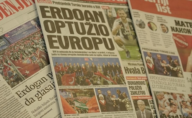 Cumhurbaşkanı Erdoğan&#039;ın Bosna Hersek ziyareti manşetlerde