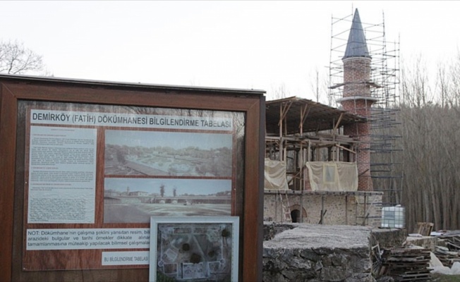 Fetih için top döken işçilerin camii ayağa kaldırıldı