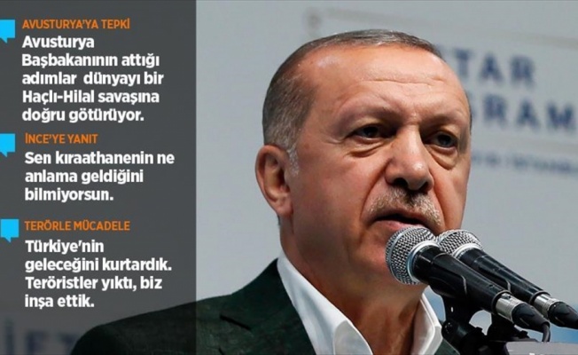 Cumhurbaşkanı Erdoğan'dan Avusturya'ya tepki