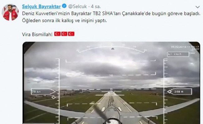 "Vira Bismillah!" Bayraktar, Deniz Kuvvetleri için uçmaya başladı