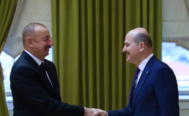 Soylu Aliyev ile bir araya geldi