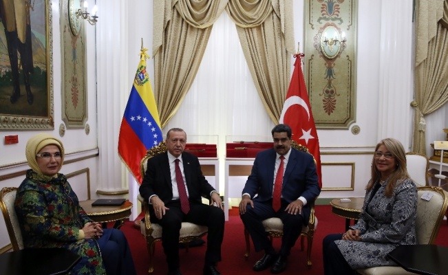 Cumhurbaşkanı Erdoğan, Maduro ile görüştü