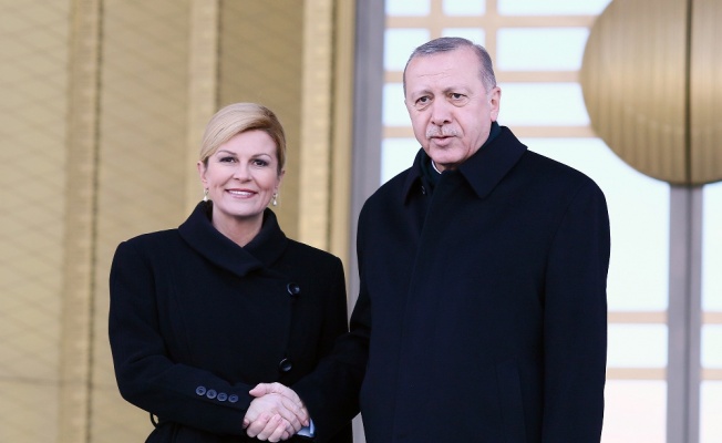 Erdoğan, Kitaroviç’i resmi tören ile karşıladı