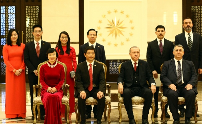 Erdoğan Vietnam Büyükelçisini kabul etti