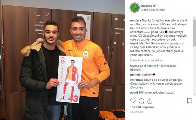 Muslera’dan Ozan Kabak’a veda