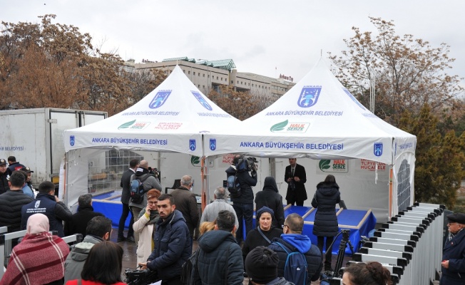 Ankara’da ilk tanzim satış çadırı kuruldu