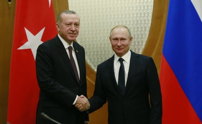 Cumhurbaşkanı Erdoğan, Putin tarafından uğurlandı