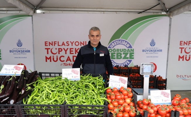 İstanbul’da tanzim satışında tonlarca sebze alındı