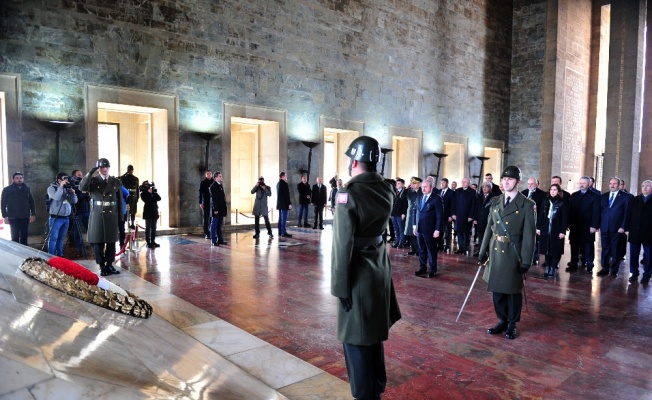 Mustafa Şentop Anıtkabir’de