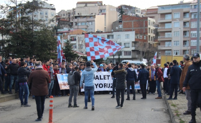 Trabzon’da TFF protestosu