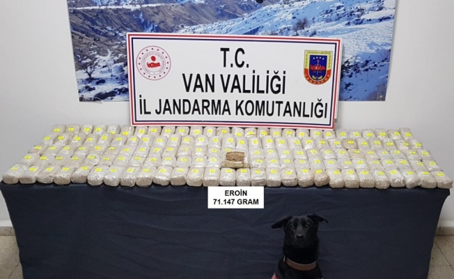 Van’da 71 kilo eroin ele geçirildi