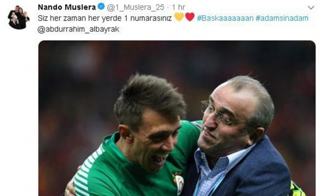 Abdurrahim Albayrak’a bir destek de Muslera’dan