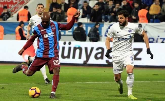 Trabzonspor ikinci yarıda 2 puan bıraktı