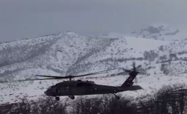 Zorunlu iniş yapan polis helikopteri sorunsuz havalandı