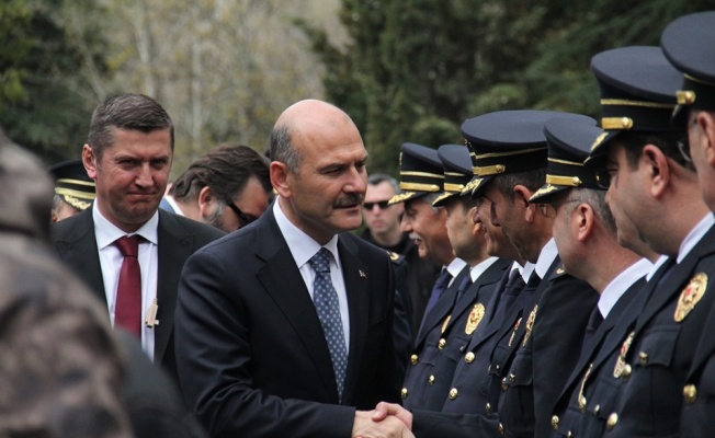 Bakan Soylu, Polis Şehitliği’nde anma törenine katıldı