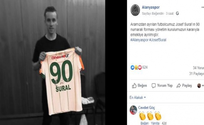 Josef Sural’ın 90 numaralı forması emekliye ayrıldı