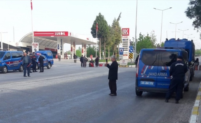 Pamukkale yolunu trafiğe kapattılar