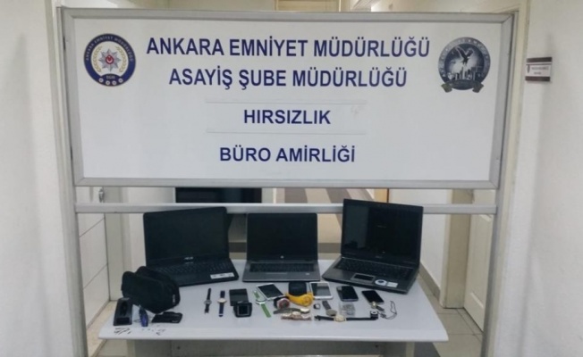 Polis, hırsızları yedikleri abur cuburdan yakaladı