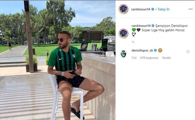 Cenk Tosun’dan Denizlispor formalı şampiyonluk paylaşımı