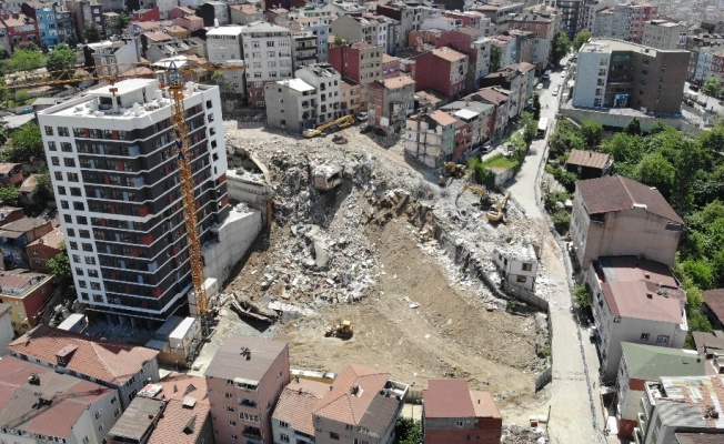 Kağıthane’de 14 binanın yıkımı tamamlandı