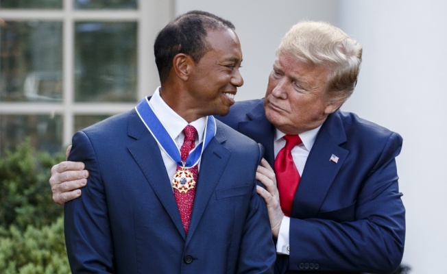 Trump’tan golfçü Tiger Woods’a Özgürlük Madalyası