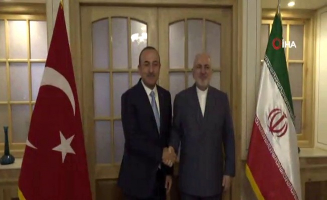 Bakan Çavuşoğlu, Cevad Zarif’le bir araya geldi