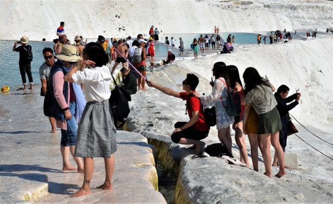 Bayram tatilinde Pamukkale’de otellerin tamamı doldu