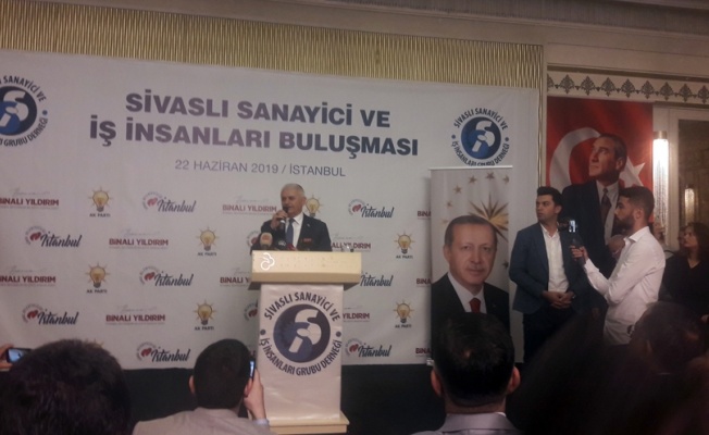 Binali Yıldırım Sivaslı iş insanlarıyla bir araya geldi