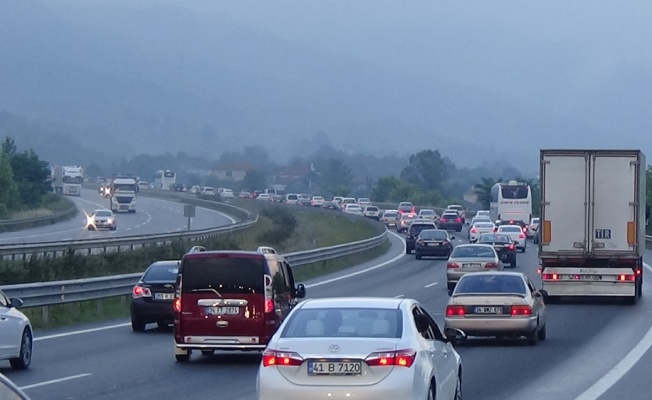 Bolu Dağı’nda yoğun bayram trafiği