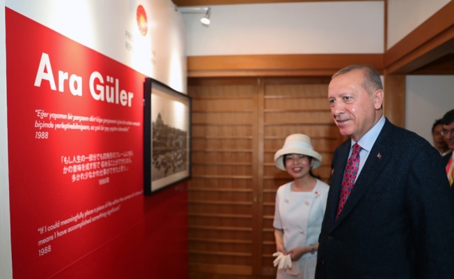 Cumhurbaşkanı Erdoğan, Japonya’da Ara Güler Sergisi’nin açılışını yaptı