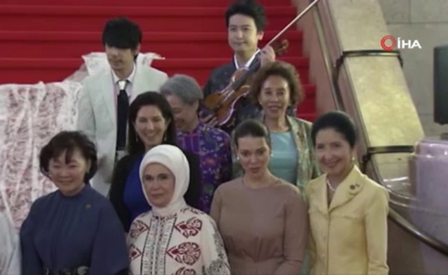 Emine Erdoğan, çay seremonisine katıldı