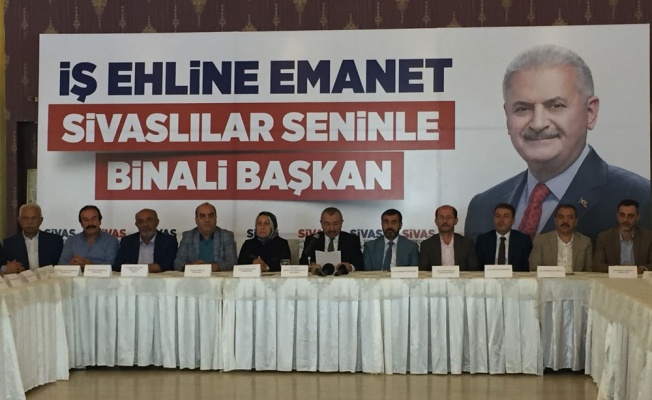 Sivaslılardan Binali Yıldırım’a tam destek