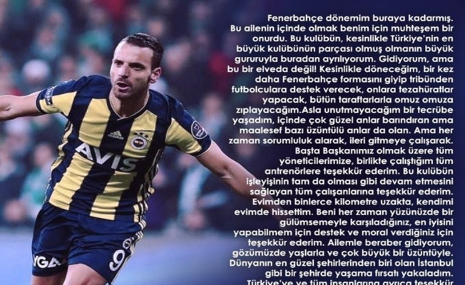 Soldado, Fenerbahçe’ye veda etti