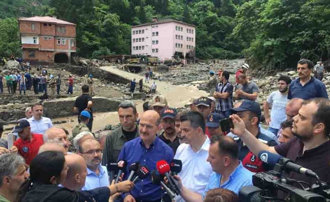 Süleyman Soylu: "Selde hayatını kaybedenlerin sayısı 4’e yükseldi"