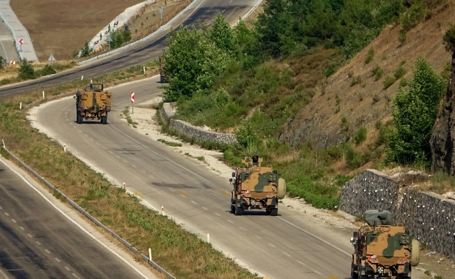 Suriye sınırına askeri sevkiyat