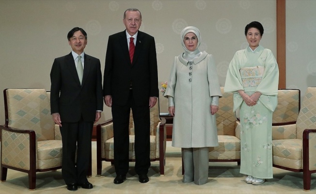 Cumhurbaşkanı Erdoğan Japon İmparatoru Naruhito ile görüştü