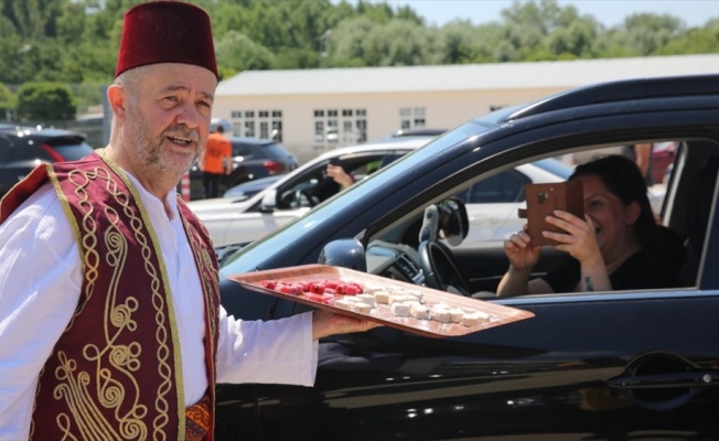 Gurbetçilere 'tatlı karşılama'