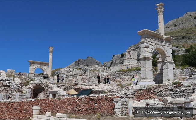 Sagalassos Antik Kenti'ne turist ilgisi