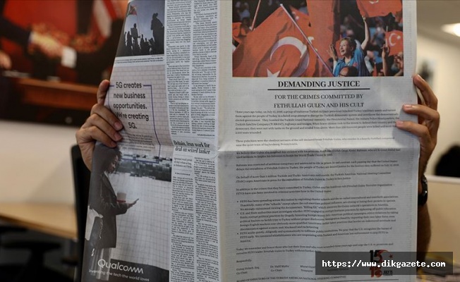 Washington Post'ta '15 Temmuz' ilanı