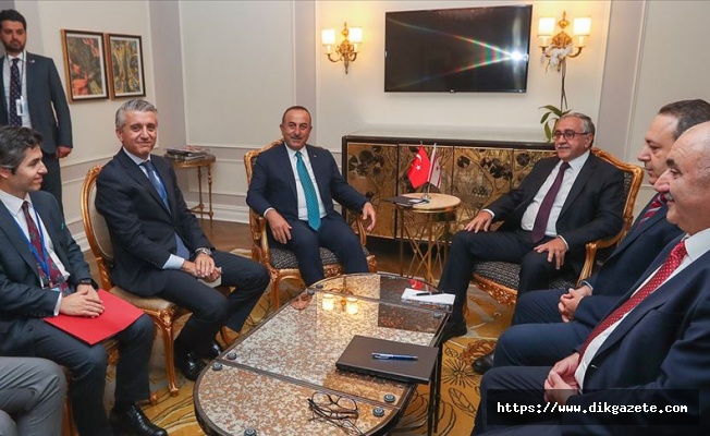 Çavuşoğlu KKTC Cumhurbaşkanı Akıncı ile görüştü