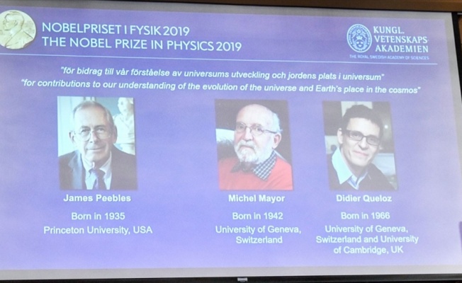 2019 Nobel Fizik Ödülü'nü kazananlar açıklandı