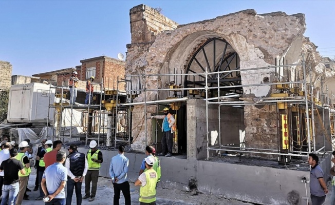 Hasankeyf'teki son eserin taşınmasına başlandı